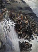 Vasily Surikov March of Suvorov through the Alps oil